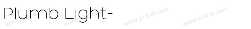 Plumb Light字体转换